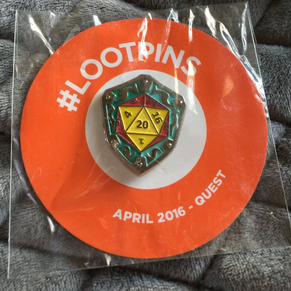 Loot Crate April 2016 Quest Hat Pin #LOOTPINS